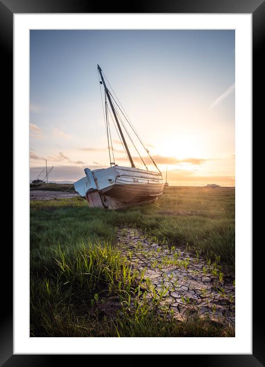 High and Dry at Heswall Shore  Framed Mounted Print by Liam Neon