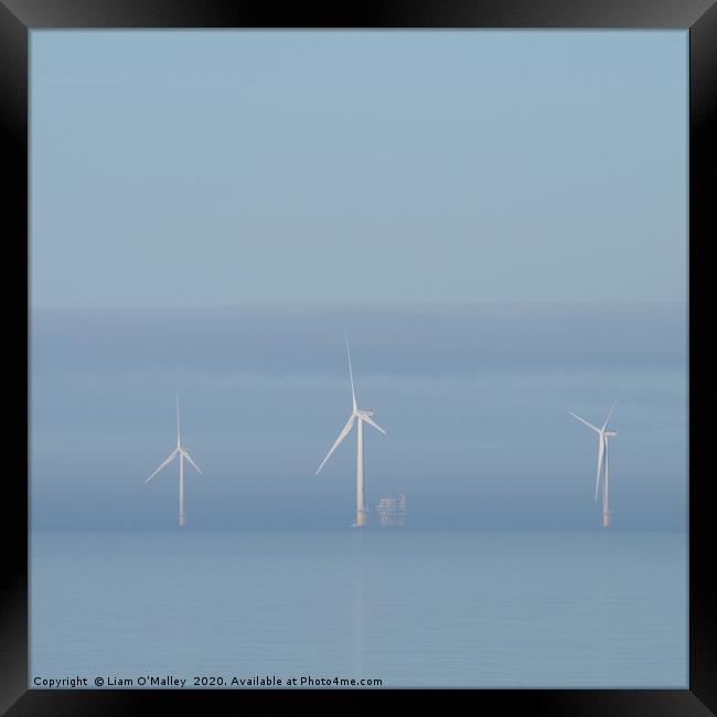 Wind Power in the Dee Framed Print by Liam Neon