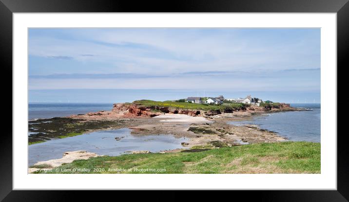Hilbre Island As The Tide Comes In Framed Mounted Print by Liam Neon
