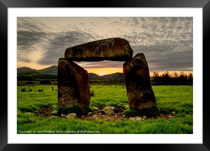 Criccieth Doorway to Sunrise Framed Mounted Print by Liam Neon