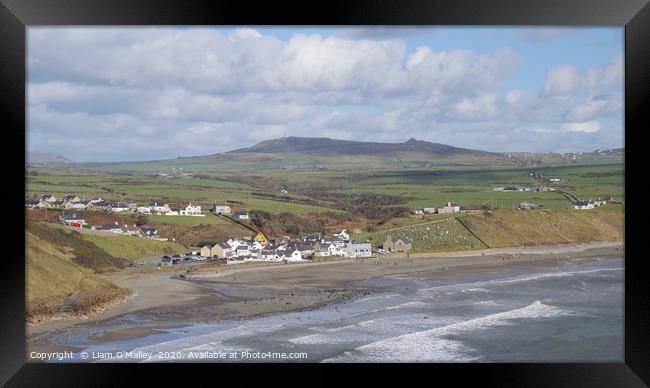 Aberdaron By The Sea, Llyn Peninsula, Wales Framed Print by Liam Neon