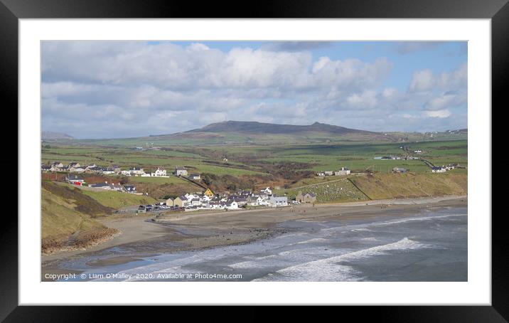 Aberdaron By The Sea, Llyn Peninsula, Wales Framed Mounted Print by Liam Neon