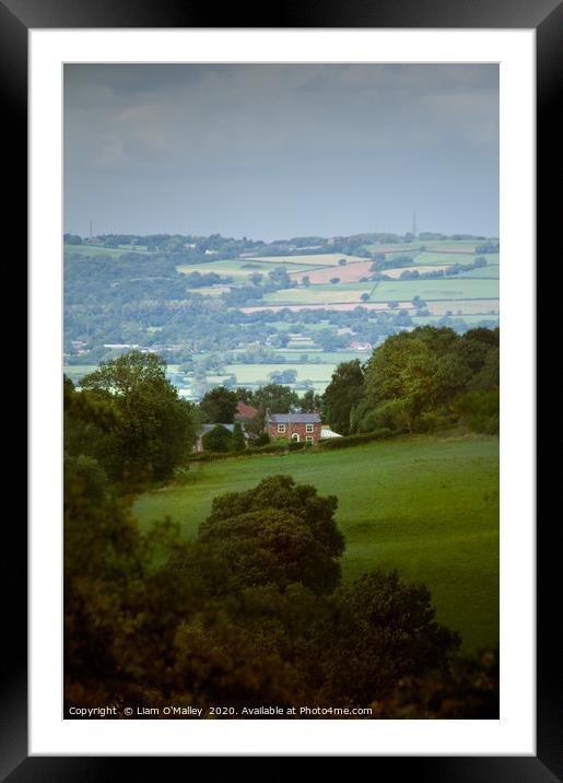 Autumn Rock House Farm, Burwardsley Framed Mounted Print by Liam Neon