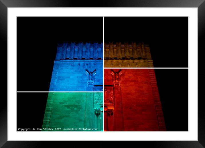 Colours Of Liverpool Framed Mounted Print by Liam Neon