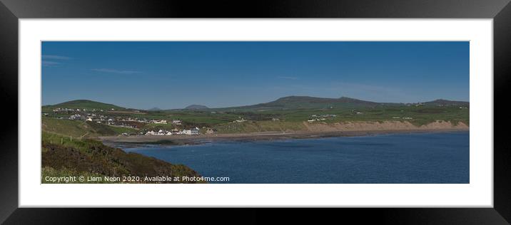 Aberdaron Panorama, North Wales Framed Mounted Print by Liam Neon