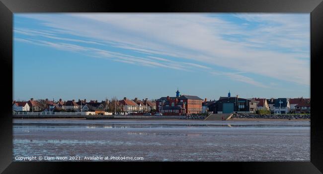 Hoylake from the Beach Framed Print by Liam Neon