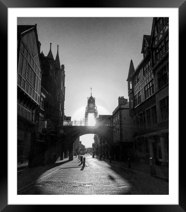 Chester Eastgate Clock Framed Mounted Print by Jade Hughes
