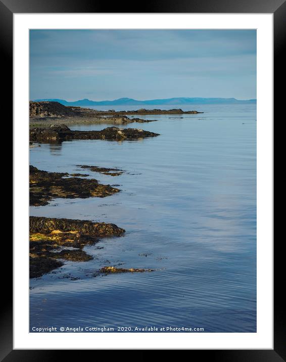 Edge of the Fjord Framed Mounted Print by Angela Cottingham