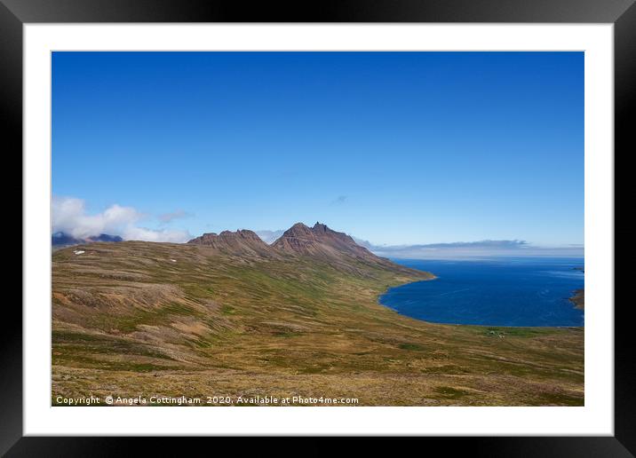 Westfjords Landscape, Iceland Framed Mounted Print by Angela Cottingham