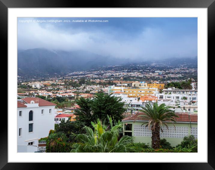 Puerto de la Cruz Framed Mounted Print by Angela Cottingham