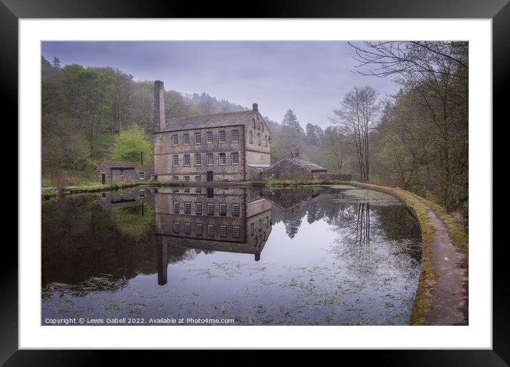 Gibson Mill at Hardcastle Crags, Hebden Bridge Framed Mounted Print by Lewis Gabell