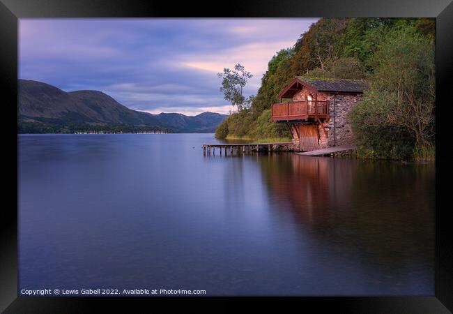 Duke Of Portland Boathouse at Ullswater, Lake District Framed Print by Lewis Gabell