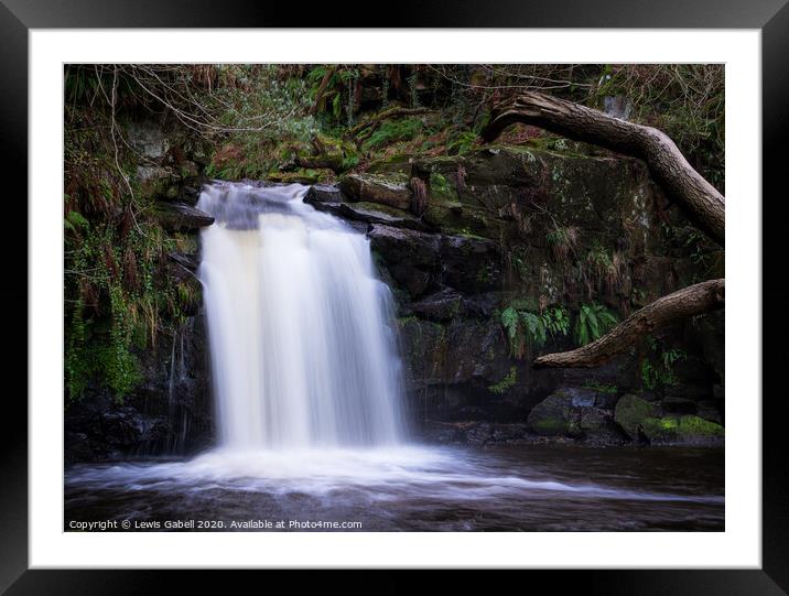 Thomason Foss Waterfall, Goathland Framed Mounted Print by Lewis Gabell