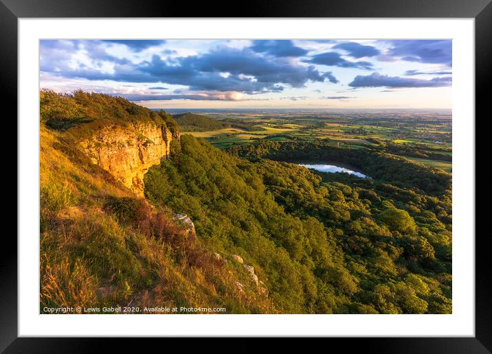 Sutton Bank National Park, Yorkshire Framed Mounted Print by Lewis Gabell