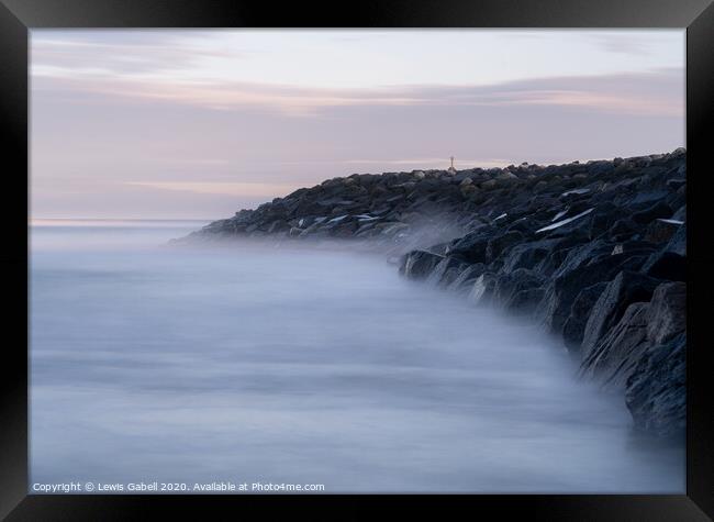 Rocks at Staithes, Yorkshire, UK - Fine Art Abstract Framed Print by Lewis Gabell