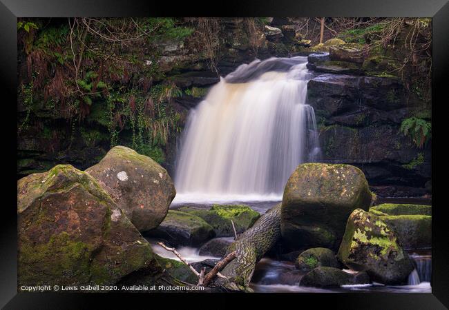 Thomason Foss Waterfall, Goathland Framed Print by Lewis Gabell