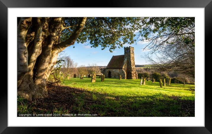 St Andrews Little Church, Upleatham Framed Mounted Print by Lewis Gabell