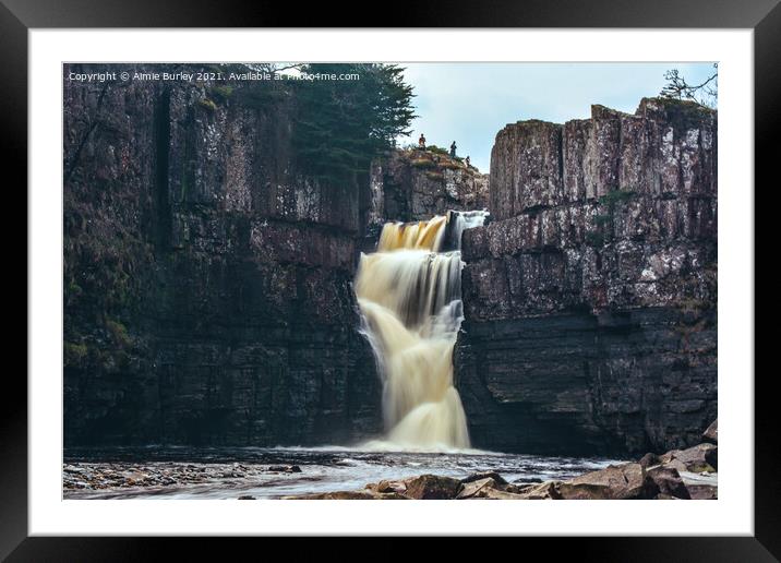 High Force Waterfall  Framed Mounted Print by Aimie Burley