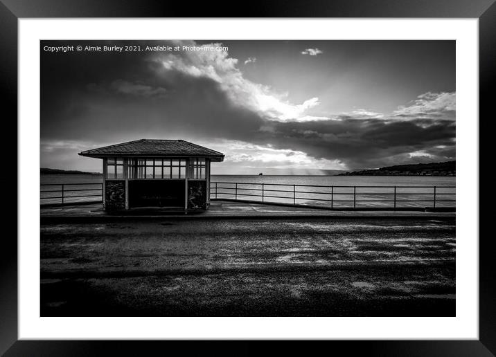 Sunrise in black and white  Framed Mounted Print by Aimie Burley