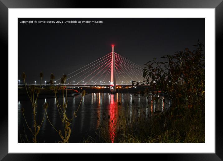 Spire Bridge  Framed Mounted Print by Aimie Burley