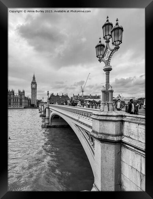 Westminster Bridge Framed Print by Aimie Burley