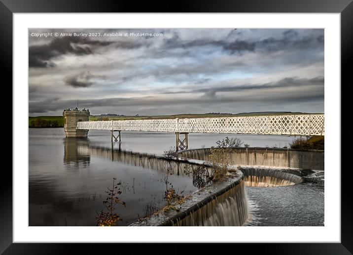 Fontburn Reservoir Framed Mounted Print by Aimie Burley