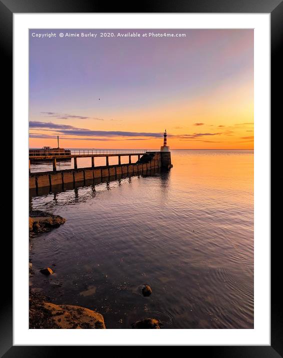 Amble at Sunrise Framed Mounted Print by Aimie Burley