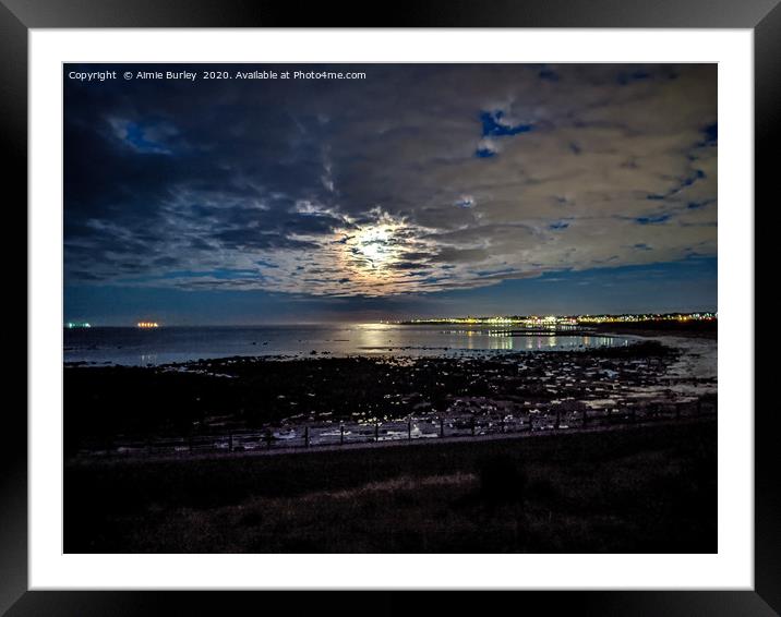 Moonlit Bay Framed Mounted Print by Aimie Burley