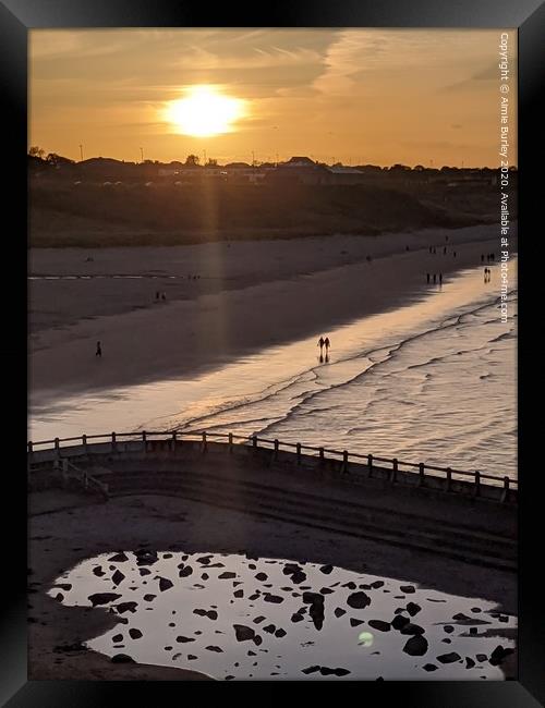 Tynemouth Sunset  Framed Print by Aimie Burley