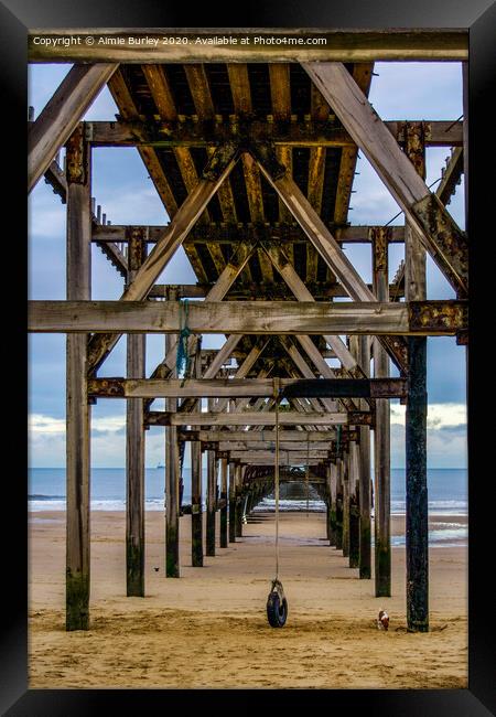 Tyre swing, Hartlepool Framed Print by Aimie Burley