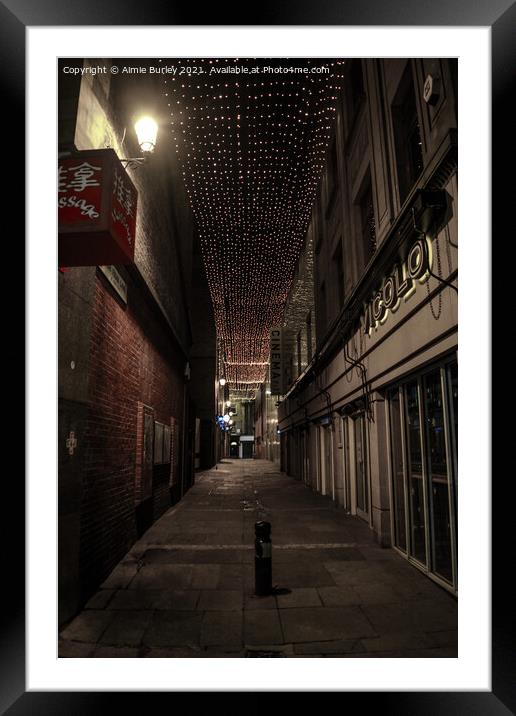 Newcastle Street Framed Mounted Print by Aimie Burley