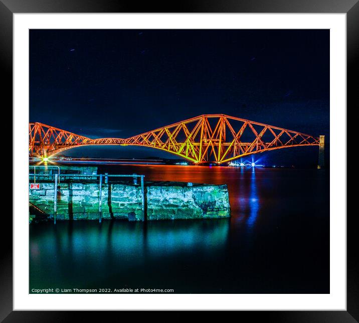 Scotlands Forth Rail Bridge Framed Mounted Print by Liam Thompson