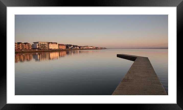  West Kirby marine lake, Wirral Framed Mounted Print by Ann Goodall