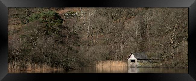 Boathouse at Rydal Water Framed Print by Ann Goodall