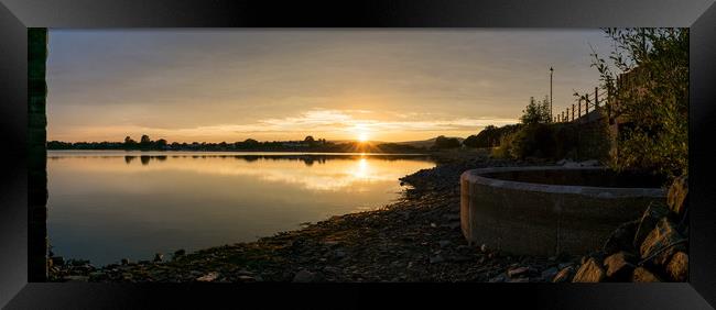 Hollingworth Lake, Sunset. Framed Print by Alexander Brown