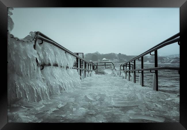 Hollingworth Lake winter Framed Print by Alexander Brown