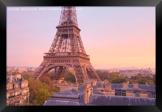 The Eiffel Tower. Paris.  France Framed Print by conceptual images
