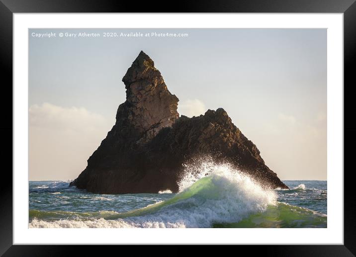 Church Rock, Broad Haven South, Pembrokeshire Framed Mounted Print by Gary Atherton