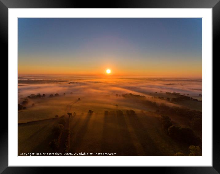 Sunrise  Framed Mounted Print by Chris Brookes