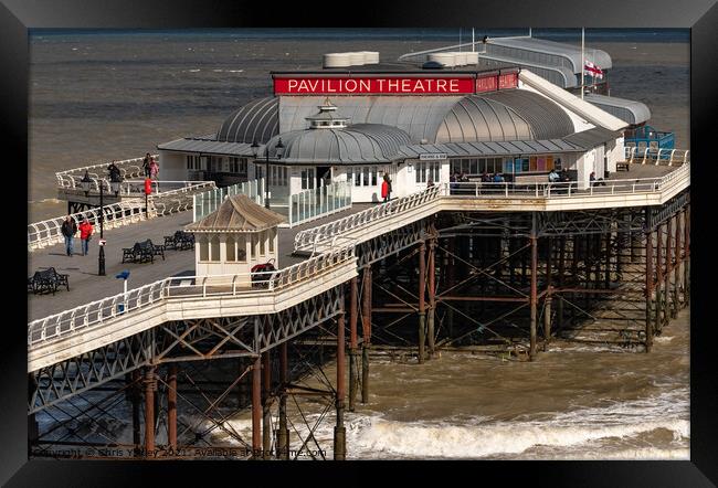 Pavilion Theater in the seaside town of Cromer Framed Print by Chris Yaxley