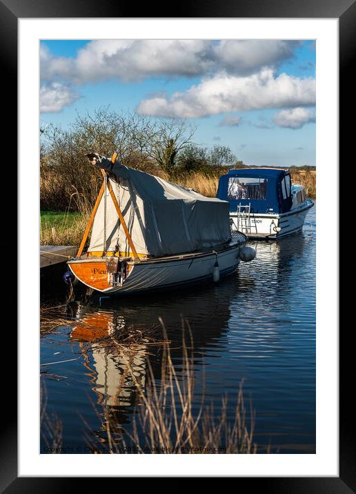 River Thurne, Norfolk Broads Framed Mounted Print by Chris Yaxley