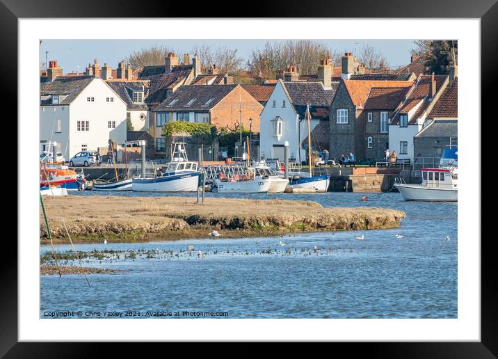 The estuary in Wells-Next-The-Sea, Norfolk Framed Mounted Print by Chris Yaxley
