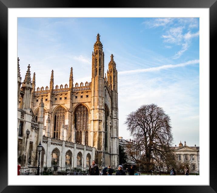 The exterior of King’s College, Cambridge Framed Mounted Print by Chris Yaxley