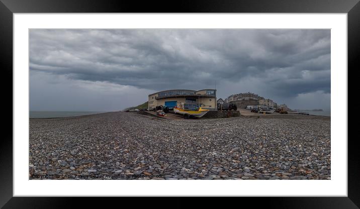 360 panorama of Cromer Seafront on the North Norfolk coast Framed Mounted Print by Chris Yaxley
