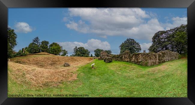 360 panorama of North Elmham Chapel, Norfolk Framed Print by Chris Yaxley