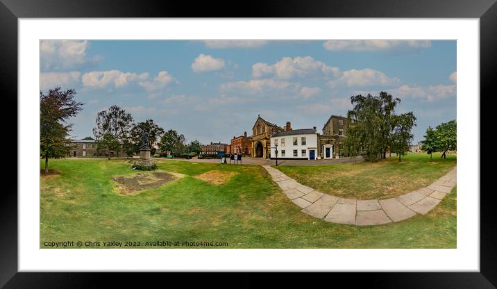 360 panorama of Cathedral Close, Norwich Framed Mounted Print by Chris Yaxley