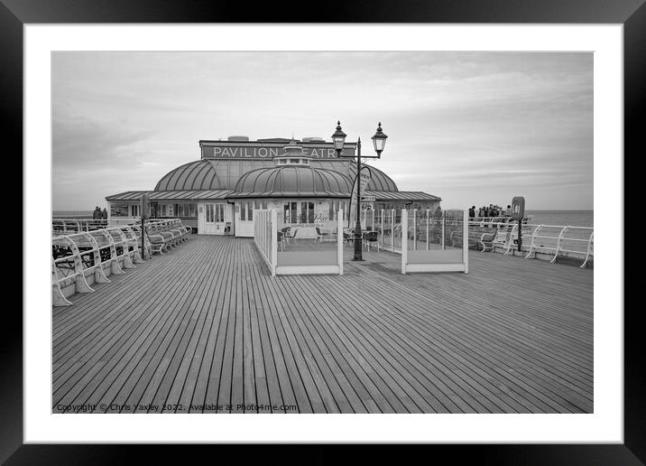 Pavilion Theatre on Cromer Pier, North Norfolk Framed Mounted Print by Chris Yaxley