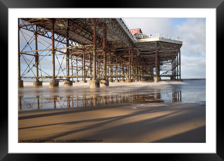 Long exposure of Cromer pier, Norfolk coast Framed Mounted Print by Chris Yaxley