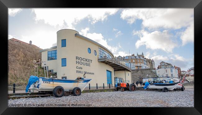 RNLI Henry Blogg Museum and Rocket House Cafe, Cromer Framed Print by Chris Yaxley