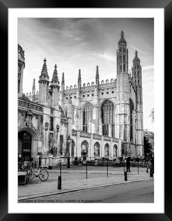 King’s College, Cambridge Framed Mounted Print by Chris Yaxley